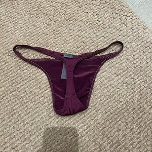 Charlie by MZ Boomerang Swim Thong in Mirto
